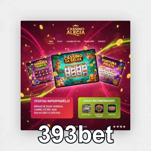 Interface do aplicativo cassino da 393bet para mobile.