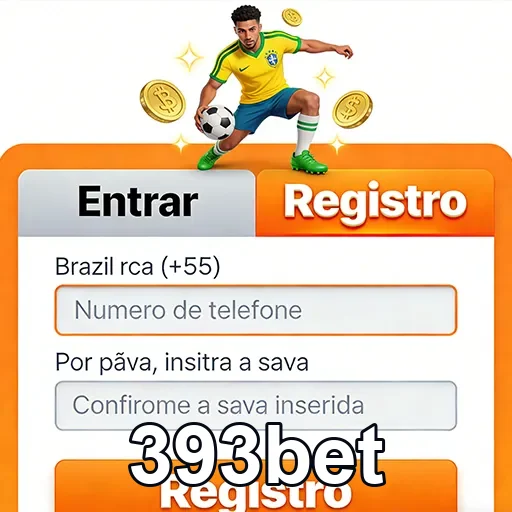 Tela de registro da 393bet para apostas rápidas.