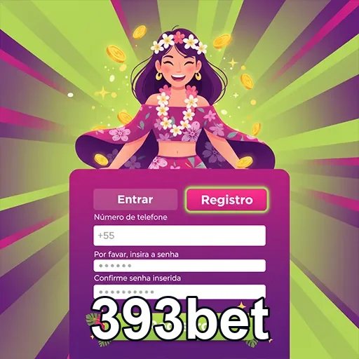 Usuária sorridente feliz se registrando na 393bet.