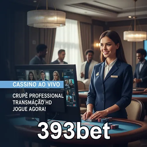 Serviço VIP da 393bet com crupiê em cassino ao vivo.
