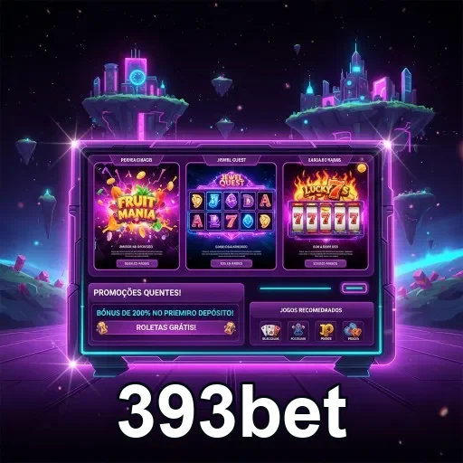 Interface de slots VIP do 393bet com jogos destacados.