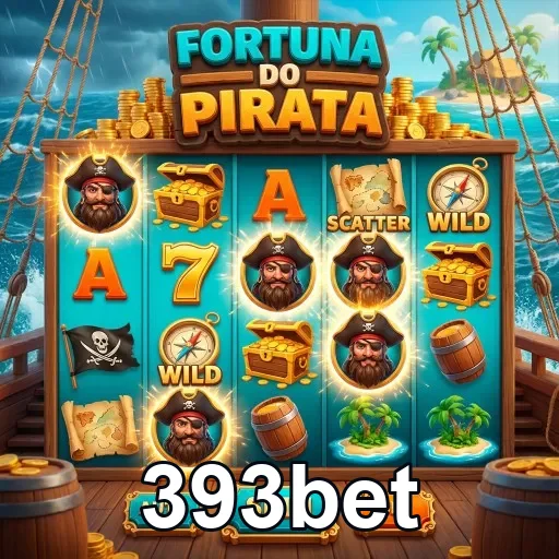 Slot Fortuna do Pirata com elementos diversos do jogo 393bet.