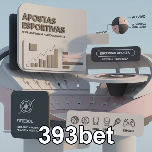 Interface de apostas ao vivo da 393bet com estatísticas visuais.