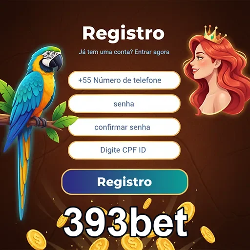 Tela de registro do app 393bet com interface intuitiva.
