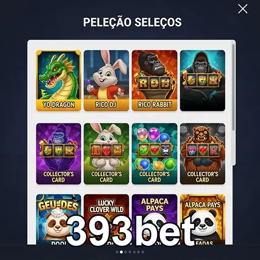 Interface de slots VIP disponíveis na 393bet.