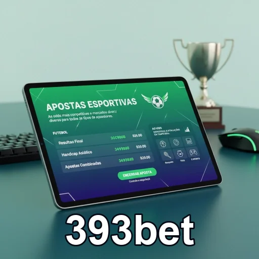 Interface do aplicativo 393bet mostrando apostas esportivas.