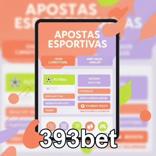 Interface da 393bet destacando serviços VIP e apostas esportivas.